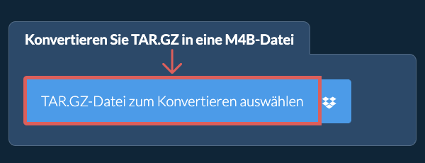 Konvertieren Sie TAR.GZ in eine M4B-Datei