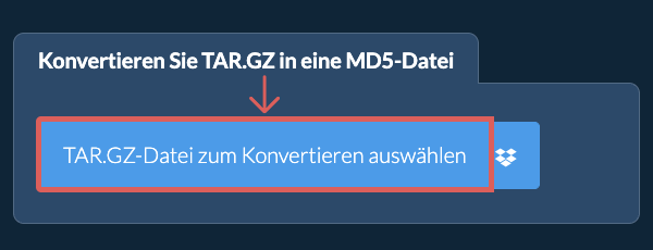 Konvertieren Sie TAR.GZ in eine MD5-Datei