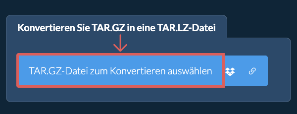 Konvertieren Sie TAR.GZ in eine TAR.LZ-Datei
