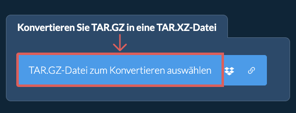 Konvertieren Sie TAR.GZ in eine TAR.XZ-Datei
