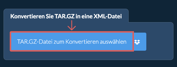 Konvertieren Sie TAR.GZ in eine XML-Datei