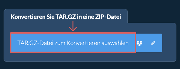 Konvertieren Sie TAR.GZ in eine ZIP-Datei