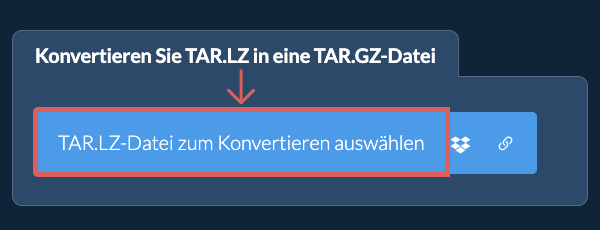 Konvertieren Sie TAR.LZ in eine TAR.GZ-Datei