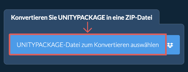Konvertieren Sie UNITYPACKAGE in eine ZIP-Datei