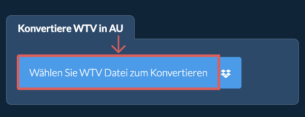 Konvertiere WTV in AU