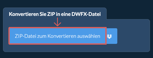 Konvertieren Sie ZIP in eine DWFX-Datei