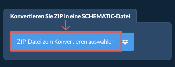 Konvertieren Sie ZIP in eine SCHEMATIC-Datei