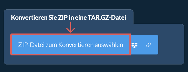 Konvertieren Sie ZIP in eine TAR.GZ-Datei