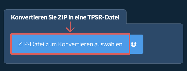 Konvertieren Sie ZIP in eine TPSR-Datei