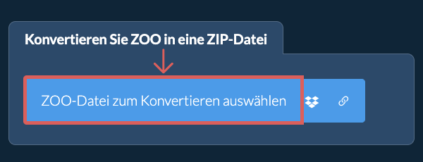 Konvertieren Sie ZOO in eine ZIP-Datei