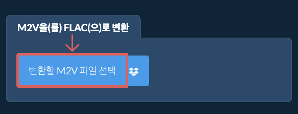 M2V을(를) FLAC(으)로 변환
