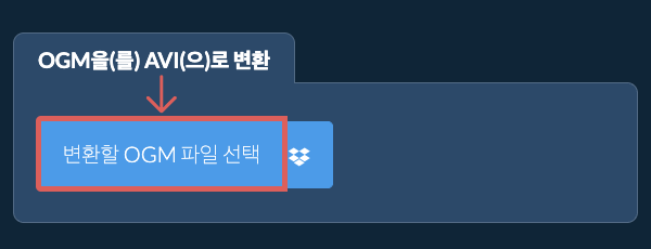 OGM을(를) AVI(으)로 변환