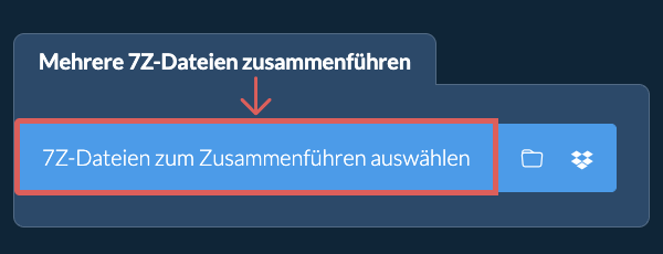 Mehrere 7Z-Dateien zusammenführen