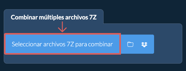 Combinar múltiples archivos 7Z