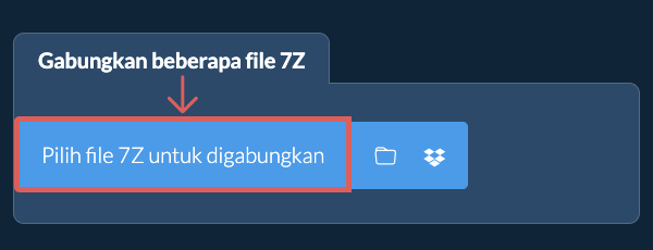 Gabungkan beberapa file 7Z
