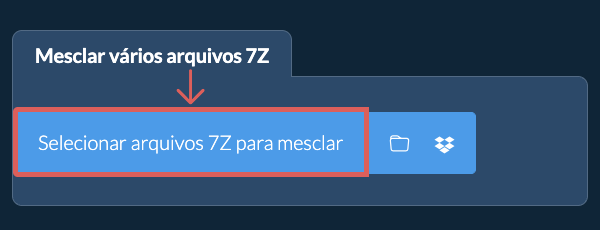 Mesclar vários arquivos 7Z
