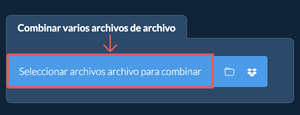 Combinar múltiples archivos archivo