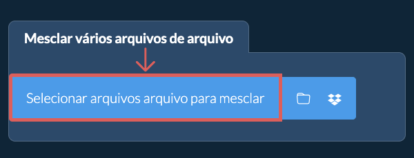 Mesclar vários arquivos arquivo