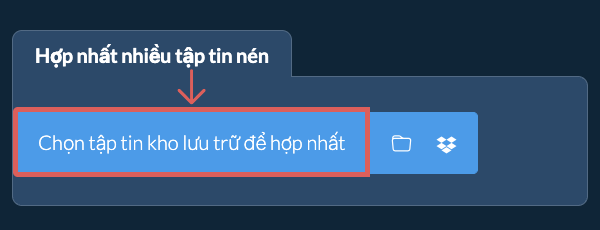 Hợp nhất nhiều tập tin kho lưu trữ
