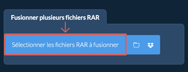 Fusionner plusieurs fichiers RAR