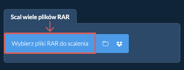 Scal wiele plików RAR
