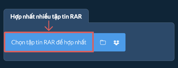 Hợp nhất nhiều tập tin RAR