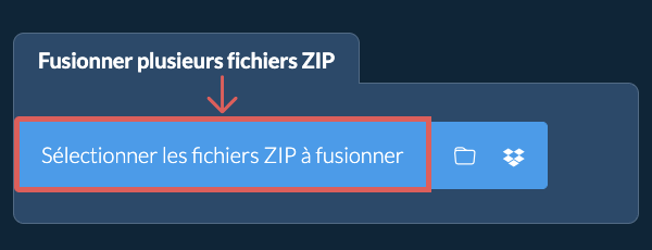 Fusionner plusieurs fichiers ZIP