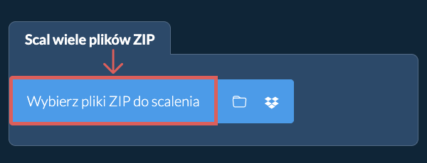 Scal wiele plików ZIP