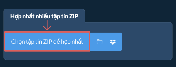 Hợp nhất nhiều tập tin ZIP
