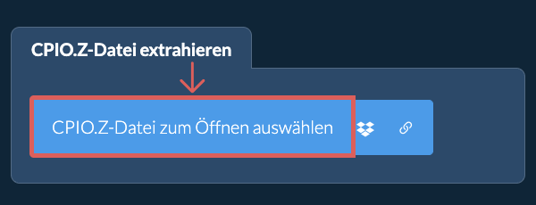 CPIO.Z-Datei extrahieren