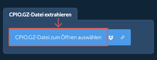 CPIO.GZ-Datei extrahieren