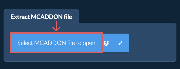 Extract MCADDON file