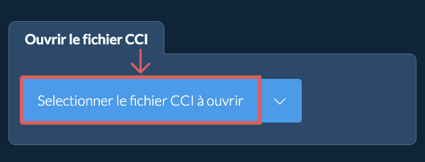 Ouvrir le fichier CCI