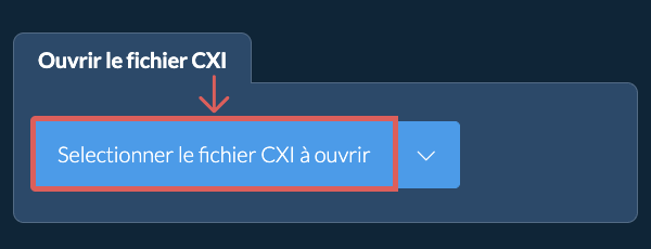 Ouvrir le fichier CXI