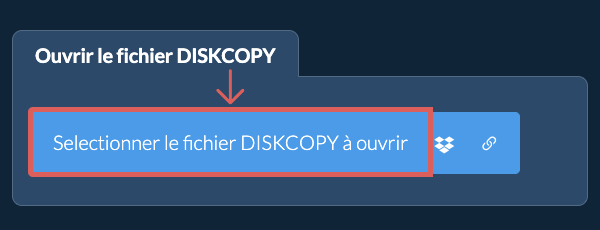 Ouvrir le fichier DISKCOPY