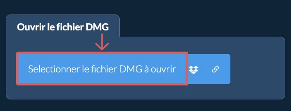 Ouvrir le fichier DMG