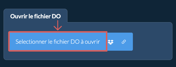 Ouvrir le fichier DO