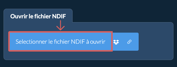 Ouvrir le fichier NDIF