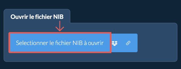 Ouvrir le fichier NIB