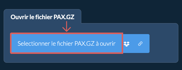 Ouvrir le fichier PAX.GZ