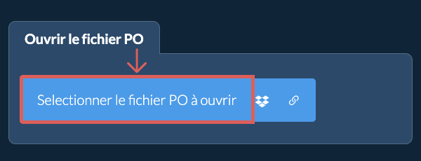 Ouvrir le fichier PO