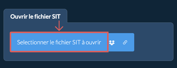 Ouvrir le fichier SIT