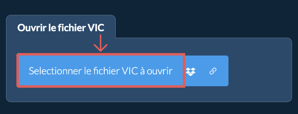 Ouvrir le fichier VIC