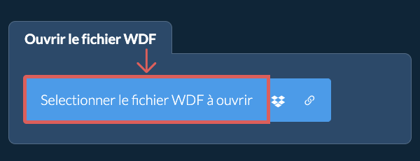 Ouvrir le fichier WDF