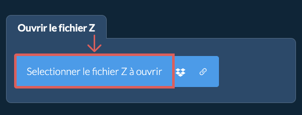 Ouvrir le fichier Z