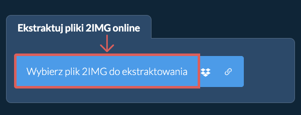 Ekstraktuj pliki 2IMG online