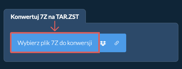 Konwertuj 7Z na TAR.ZST