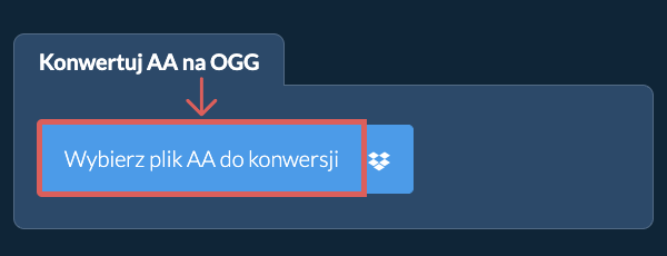 Konwertuj AA na OGG