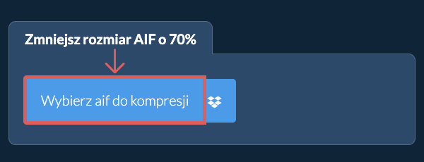 Zmniejsz rozmiar aif o 70%