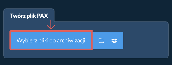 1. Twórz plik PAX